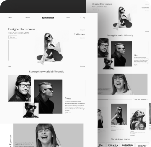 UI design project showcase detail view
